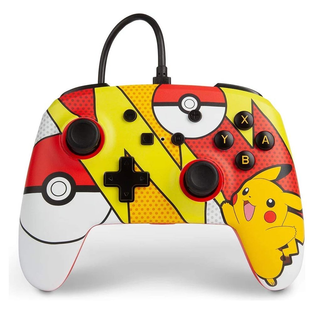 PowerA Enhanced Wired Controller for Nintendo Switch- Pikachu Pop Art