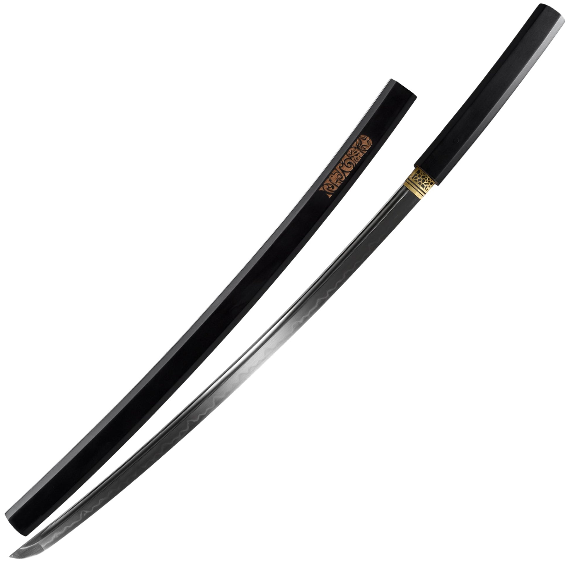 Premium Black Traditional Wooden Shirisya Katana