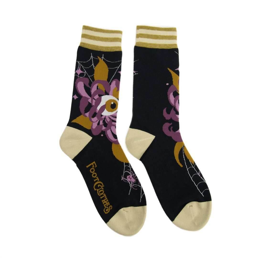 Arachnid's Bloom Crew Socks - 