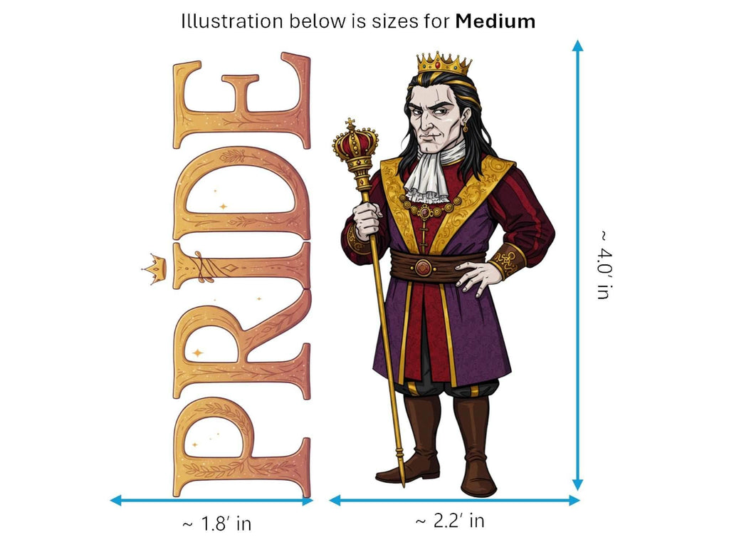 Pride Superbia 7 Sinkins™ Vinyl Sticker – Personification of Pride | Waterproof & UV-Proof - Medium
