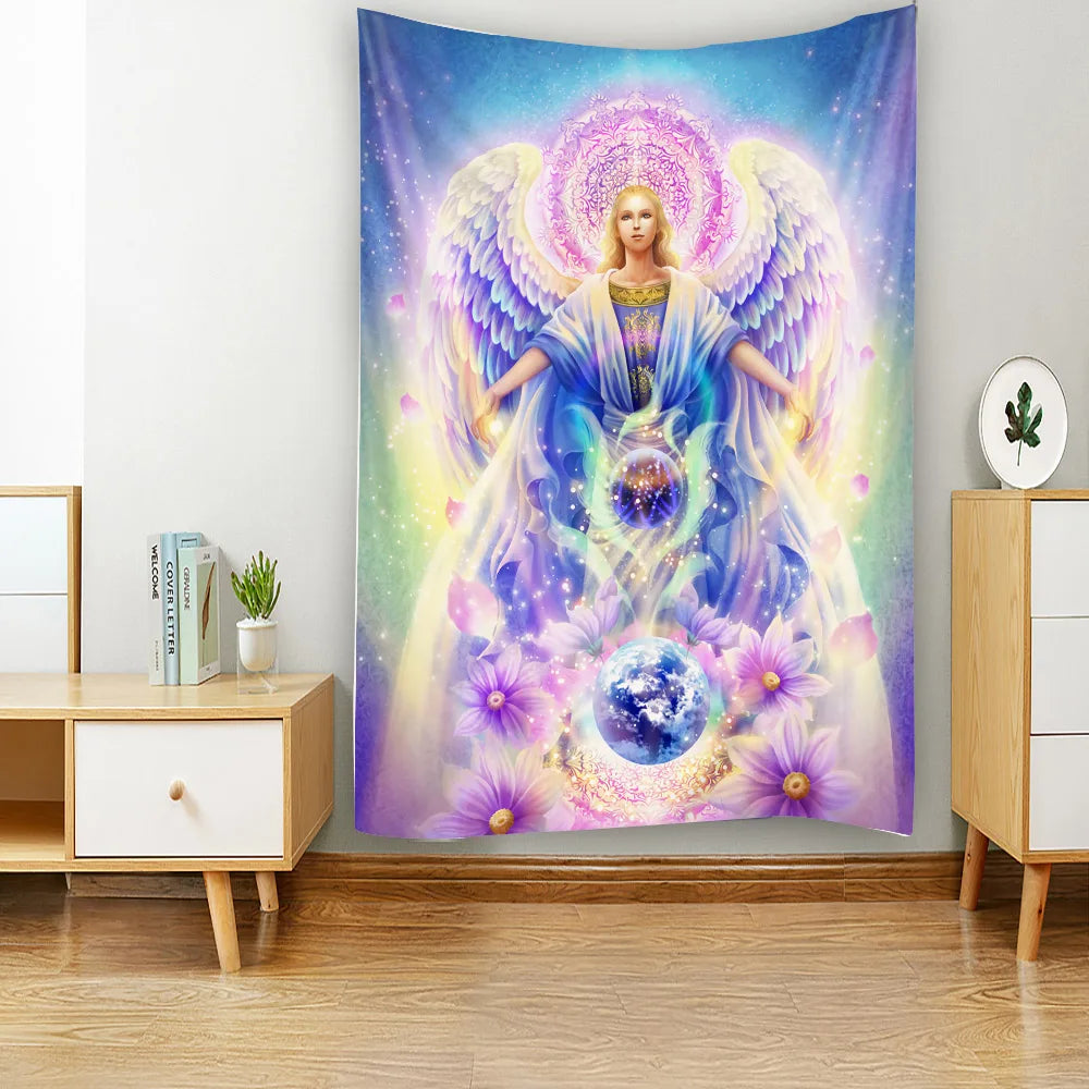 Priestess Princess Magic Witchcraft Wall Hanging Tapestry Art Deco Blanket Curtain Hanging Home Bedroom Living Room Decor