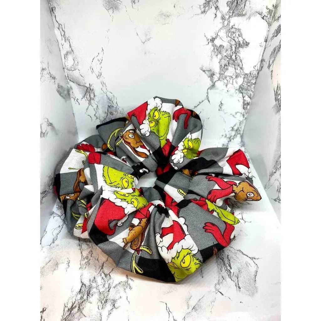 Buffalo Grinch and Max Christmas Scrunchie - 