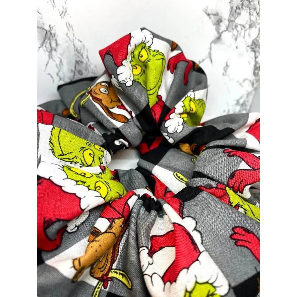 Buffalo Grinch and Max Christmas Scrunchie - 