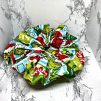 Green Grinch Christmas Scrunchie - 