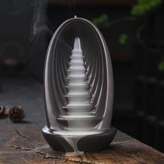 Cascading Backflow Waterfall Incense Burner - 