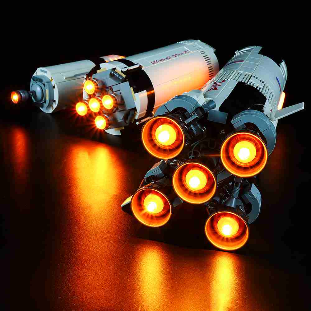 Light Kit for LEGO Apollo Saturn V #92176 #21309