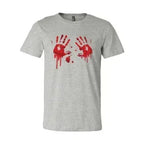 Bloody Hand Prints T-shirt | Classic Unisex Bella Canvas Tee