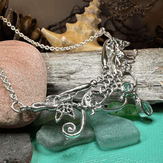 Aife Goddess Celtic Knot Necklace - Amethyst