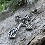 Caitlyn Celtic Cross Necklace - Amethyst