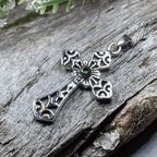 Caitlyn Celtic Cross Necklace - Amethyst