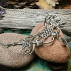 Aife Goddess Celtic Knot Necklace - Amethyst