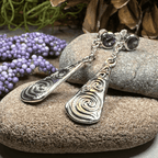 Cablaith Triple Spiral Earrings - 