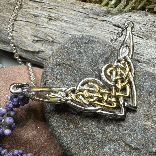 Celtic Endless Love Heart Necklace - 