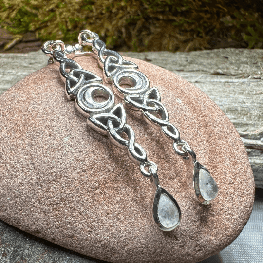 Galette Celtic Moon Earrings - 