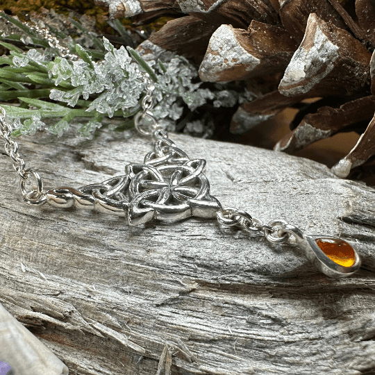 Celtic Compass Necklace - Moonstone