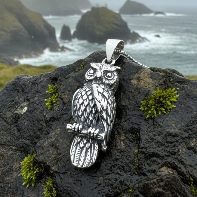 Watchful Owl Necklace