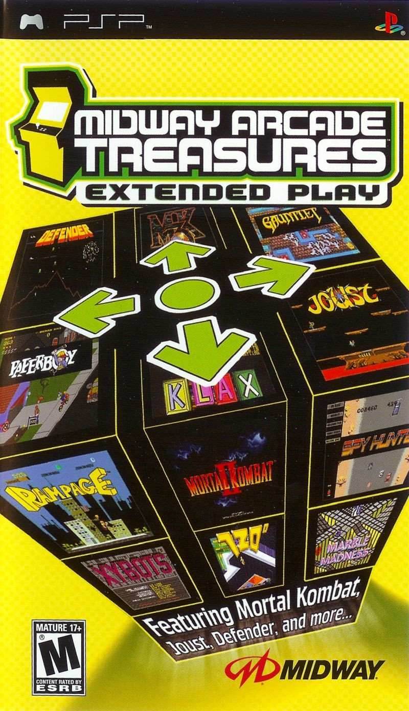 Midway Arcade Treasures Extended Play (PSP) - Game Manual Only