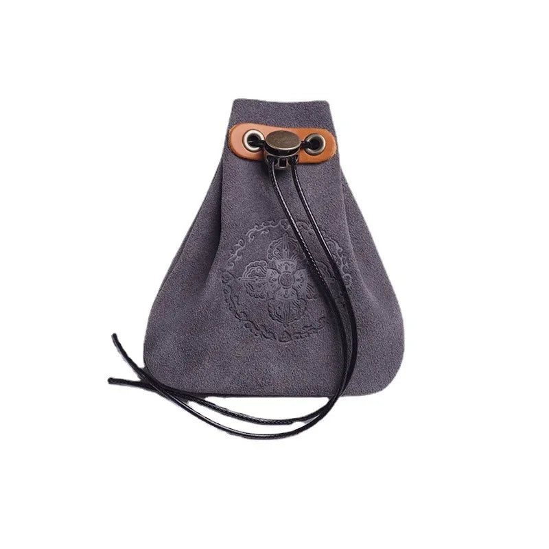 PU Genuine Leather For DND Dice Bag Tray 5 Celtic Designs Cute Drawstring Pouch for D&D Roleplaying RPG Gift Ideas Coin Purse