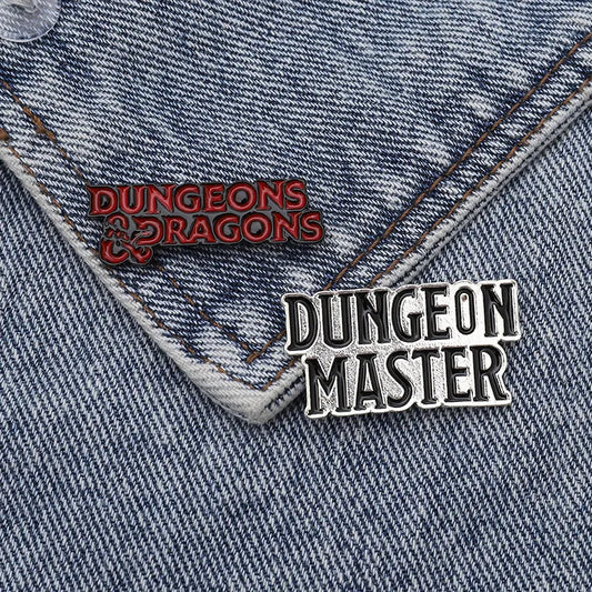 Punk DnD Dungeon Master Dungeons and Dragons Enamel pin Custom Brooch Bag Clothes D20 Badges Role playing Game Jewelry for Fans