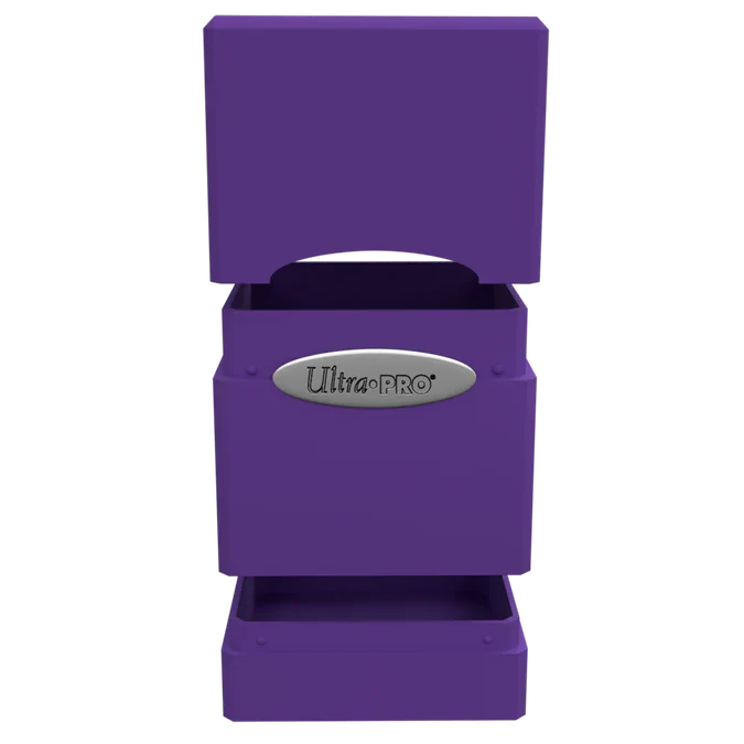 Classic Satin Tower Deck Box (Purple)