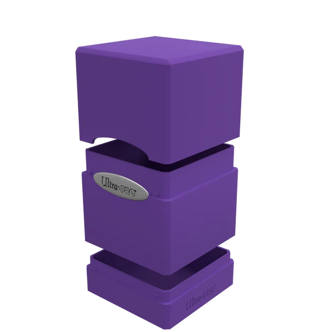 Classic Satin Tower Deck Box (Purple)