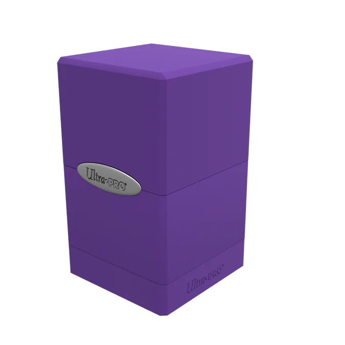 Classic Satin Tower Deck Box (Purple)