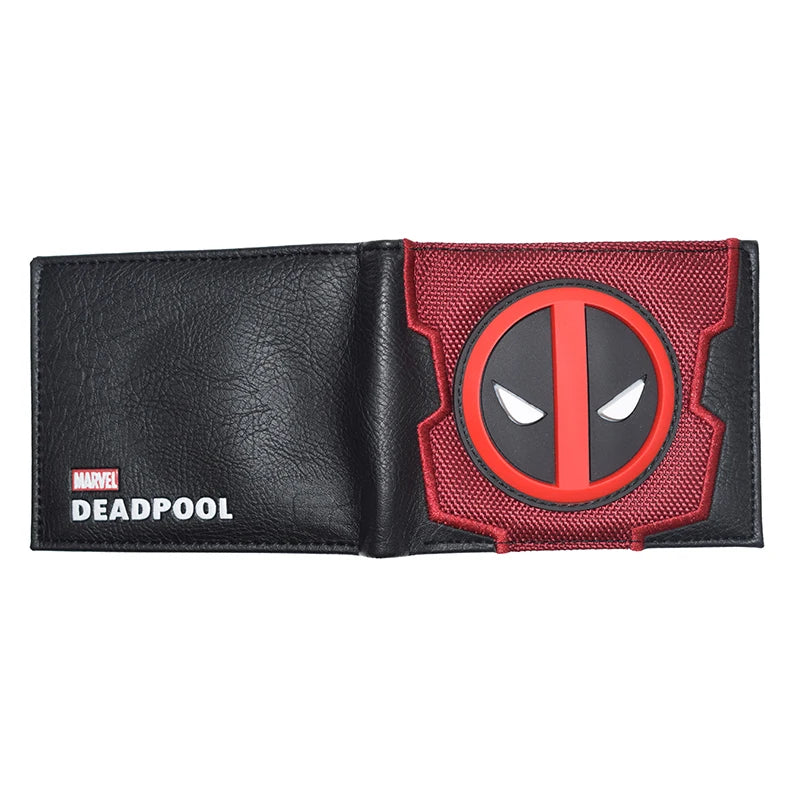 PVC Marvel Hero Deadpool Wallet Short Purse with Coin Pocket Gift for Boys Wholesale