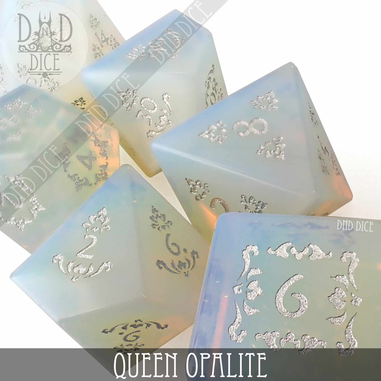 Queen Opalite Dice Set (Gift Box)