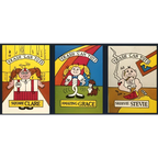 Vintage 1980s Trash Can Tots Complete Series Stickers 🗑️ NOS Vending Set, 10 Strips / 30 Characters
