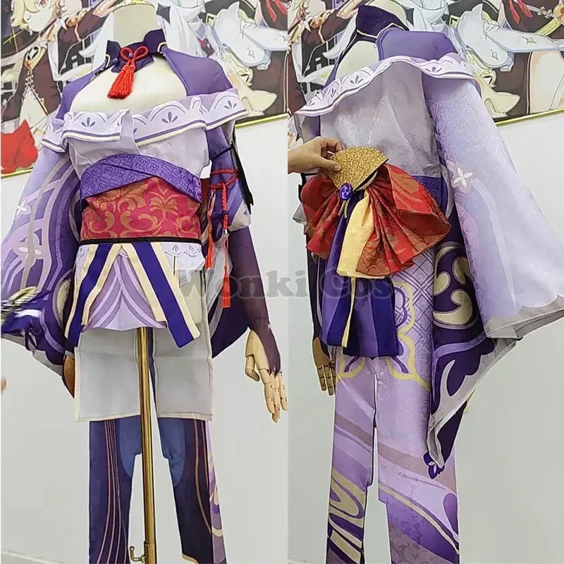 Raiden Shogun Cosplay Costume Wig Game Impact Baal Shougun Cosplay Full Set Carnival Costumes