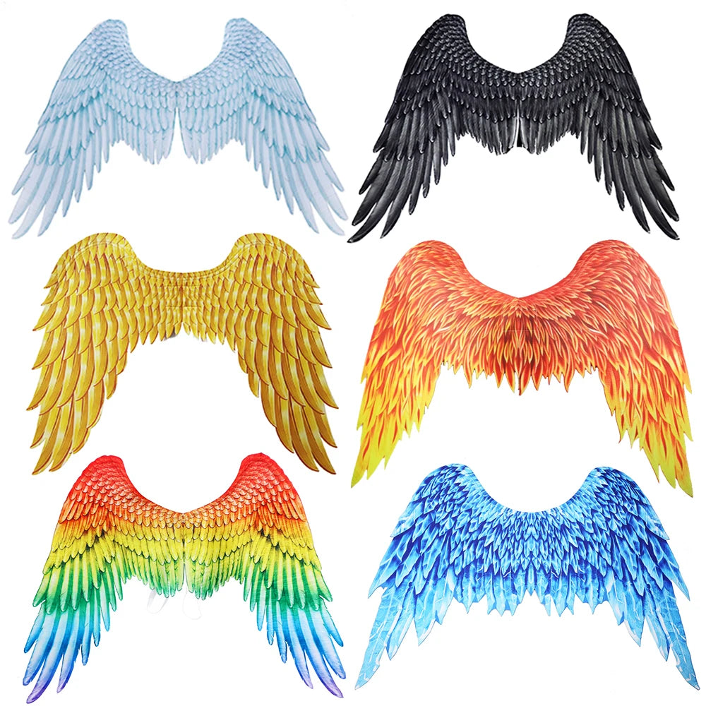 Rainbow Angel Wings costume accessory