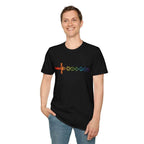 Rainbow Dice Sword T-Shirt - Black / S