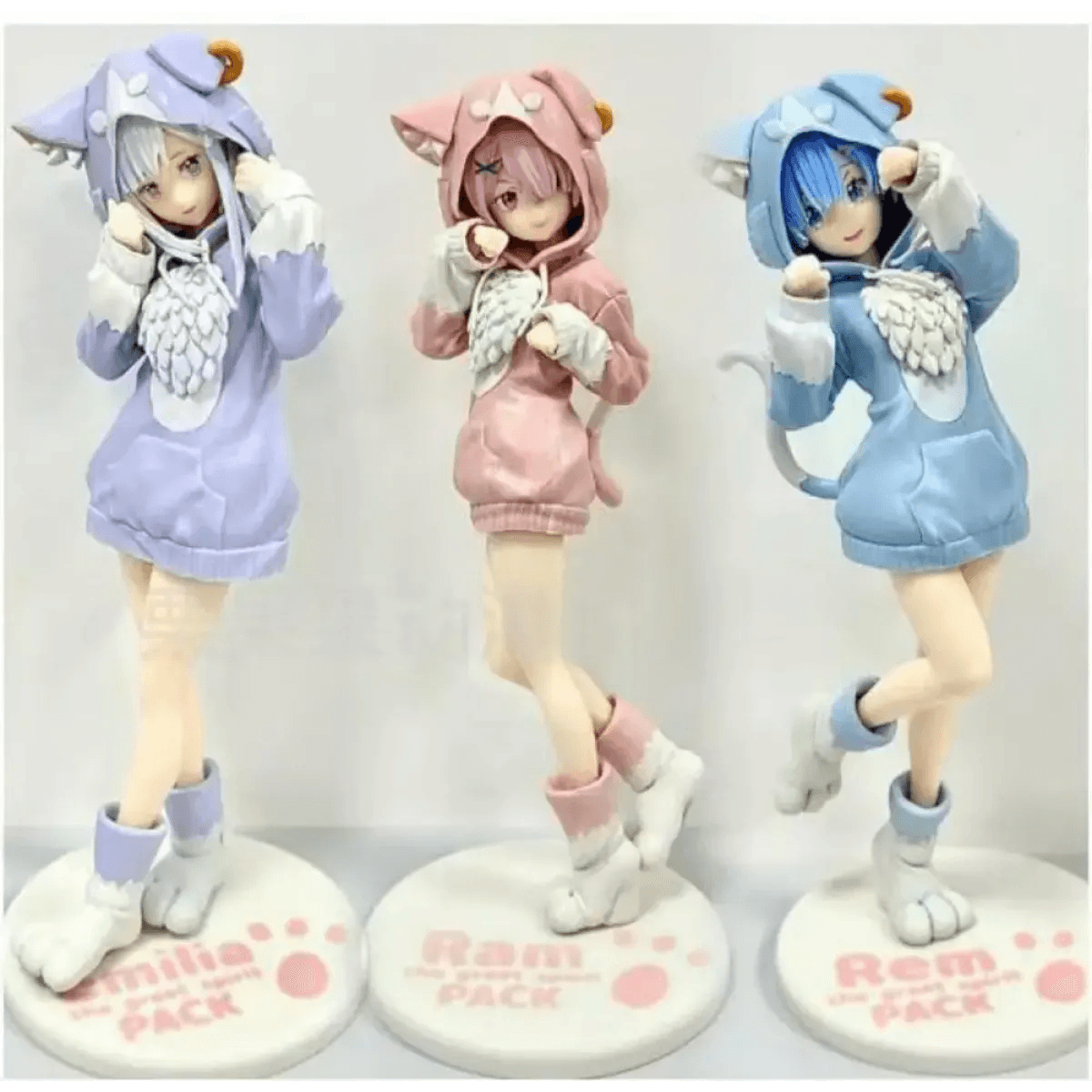Rem & Ram Anime Figures - Pink