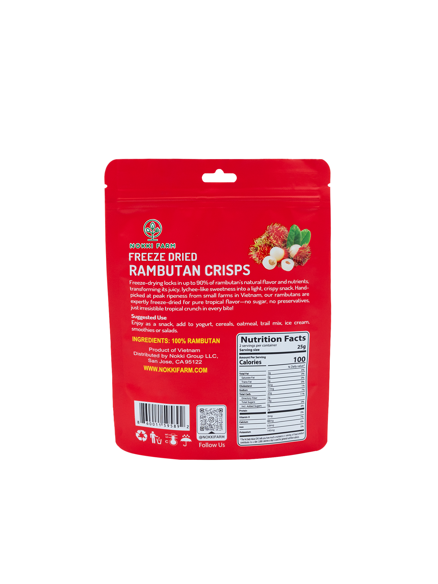 Freeze-Dried Rambutan (Ship by Jan 15th or sooner)