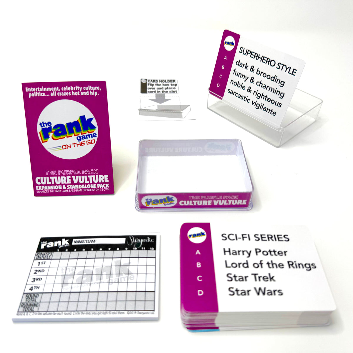 The Rank Game On-the-Go: Culture Vulture (Purple Pack)