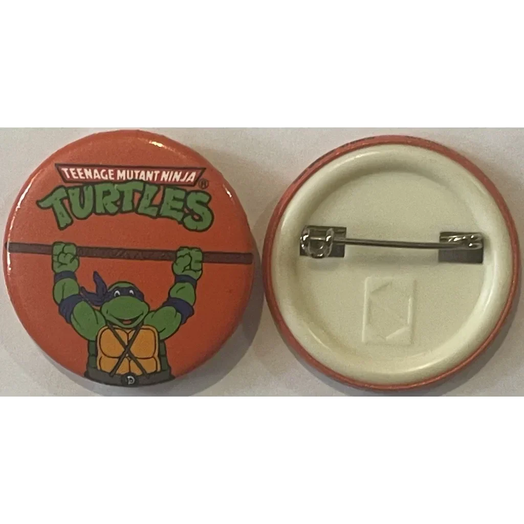 Vintage 1990 Teenage Mutant Ninja Turtles Movie Pin — Donatello | Button‑Up Co.