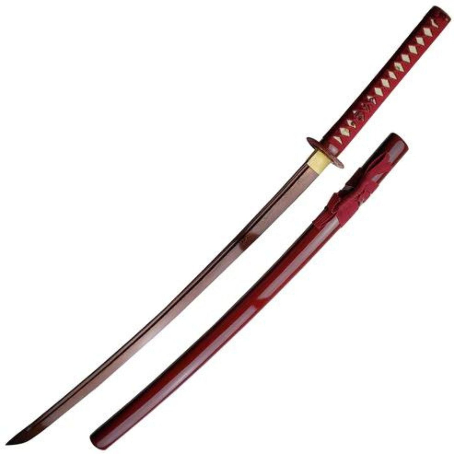 Rare Red Damascus Steel Katana