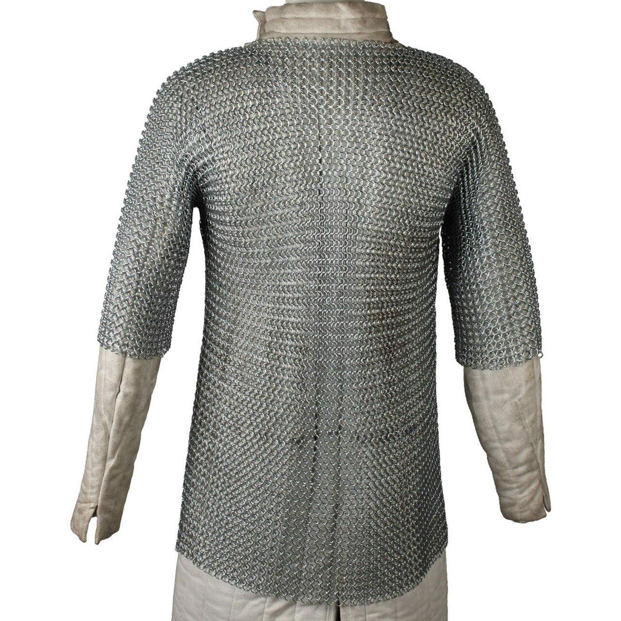 Re-enactment Aluminum Haubergeon Chainmail Large