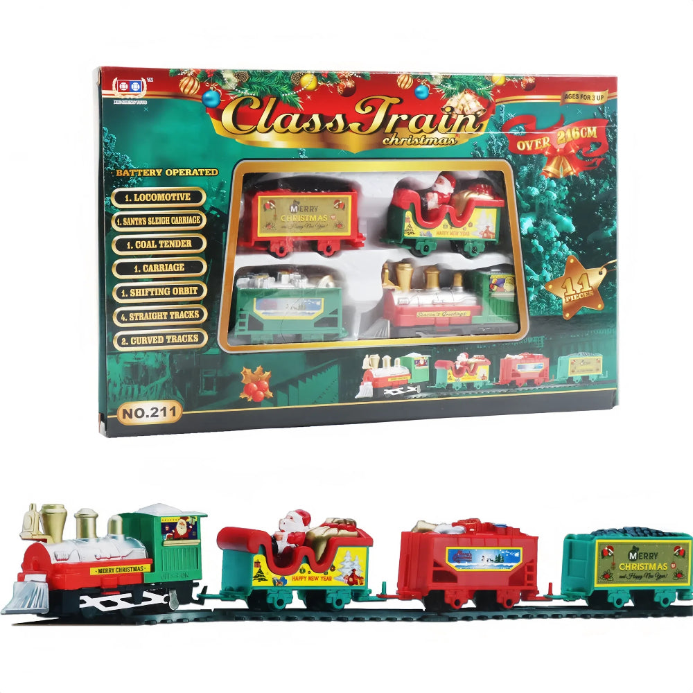 Realistic Electric Train Set for Christmas Decoration