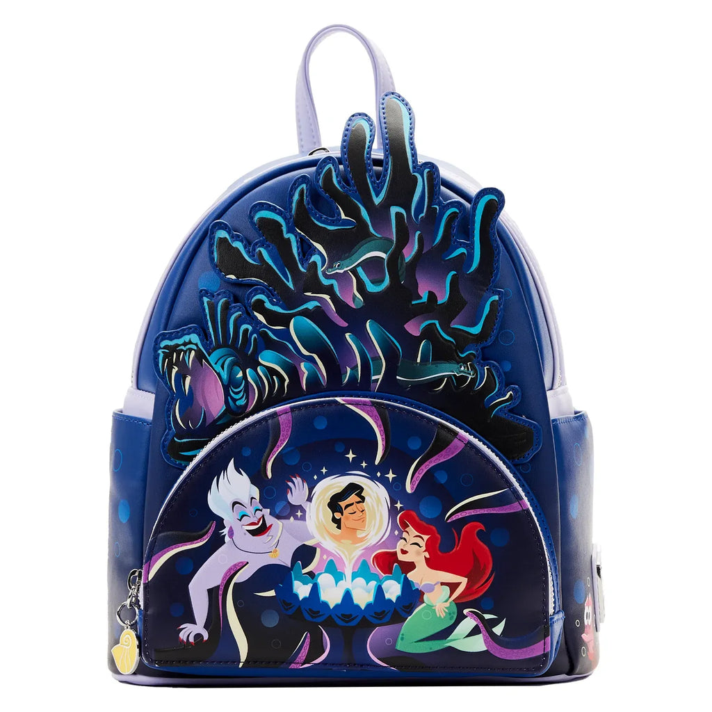 LoungeFly The Little Mermaid Ursula Lair Glow Mini Backpack