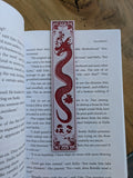 Red Dragon Bookmark – Heraldic Medieval Bestiary Art