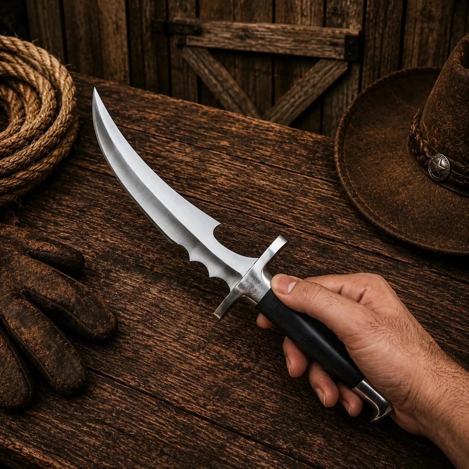Red Hood Inspired Knife – D2 Steel Anime Cosplay Prop Blade