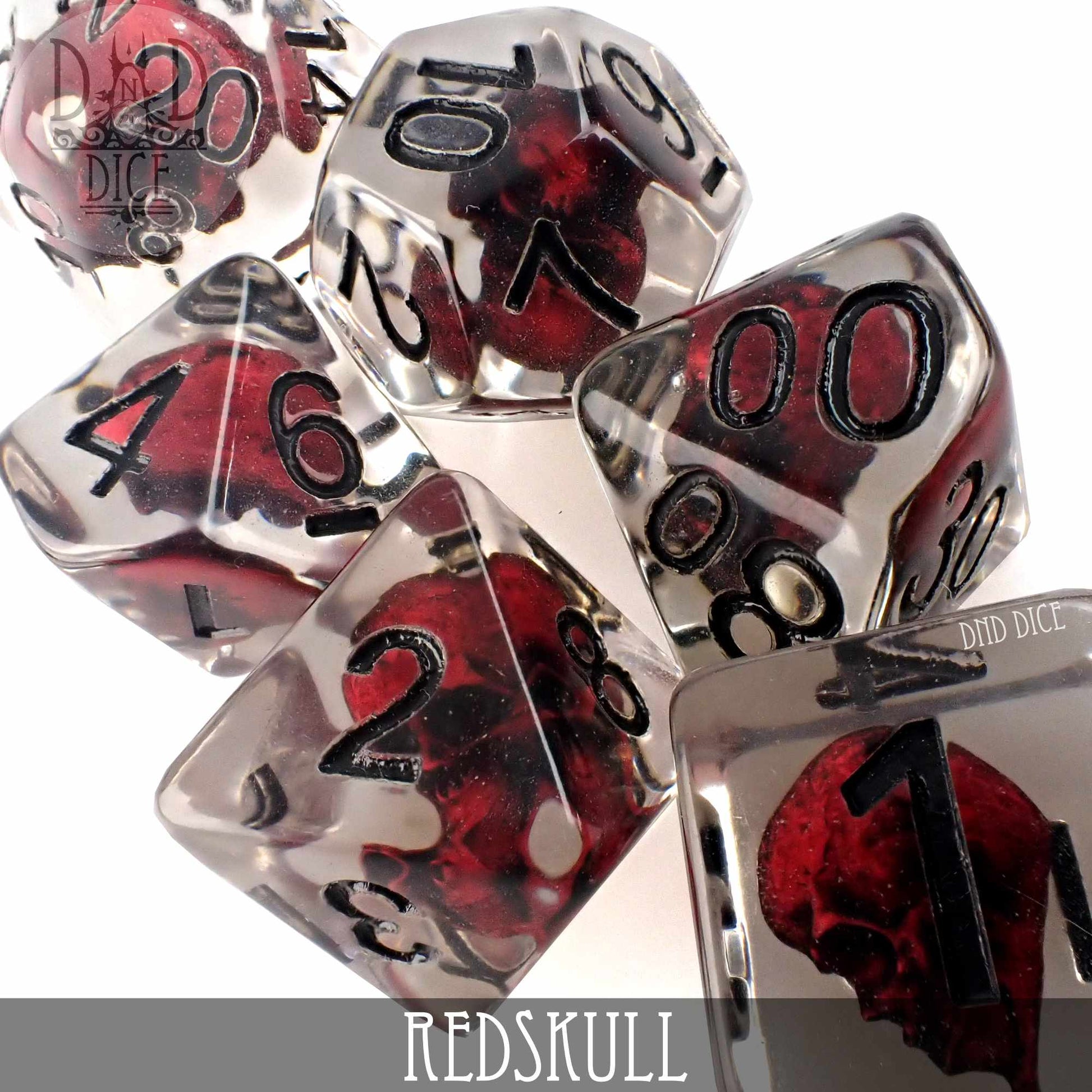 Red Skull Dice Set