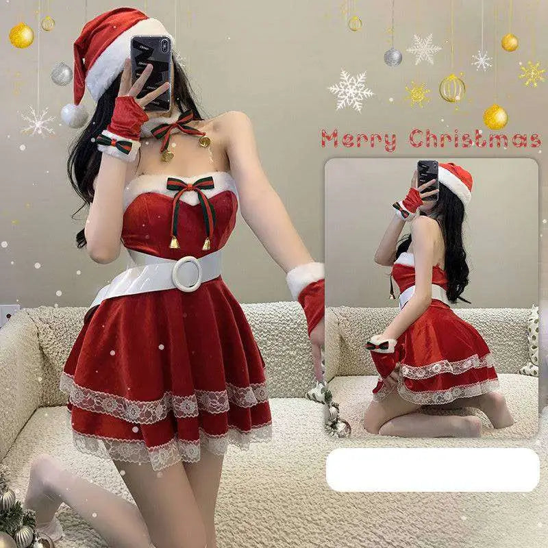 Christmas Women's Dress Stage Anchor Costume