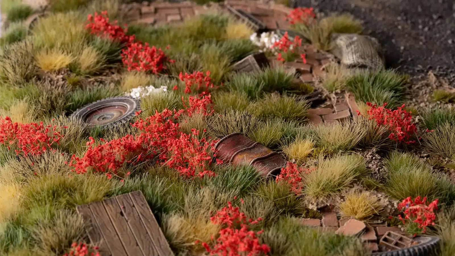 Gamers Grass Tufts: Red Flowers- Wild - 