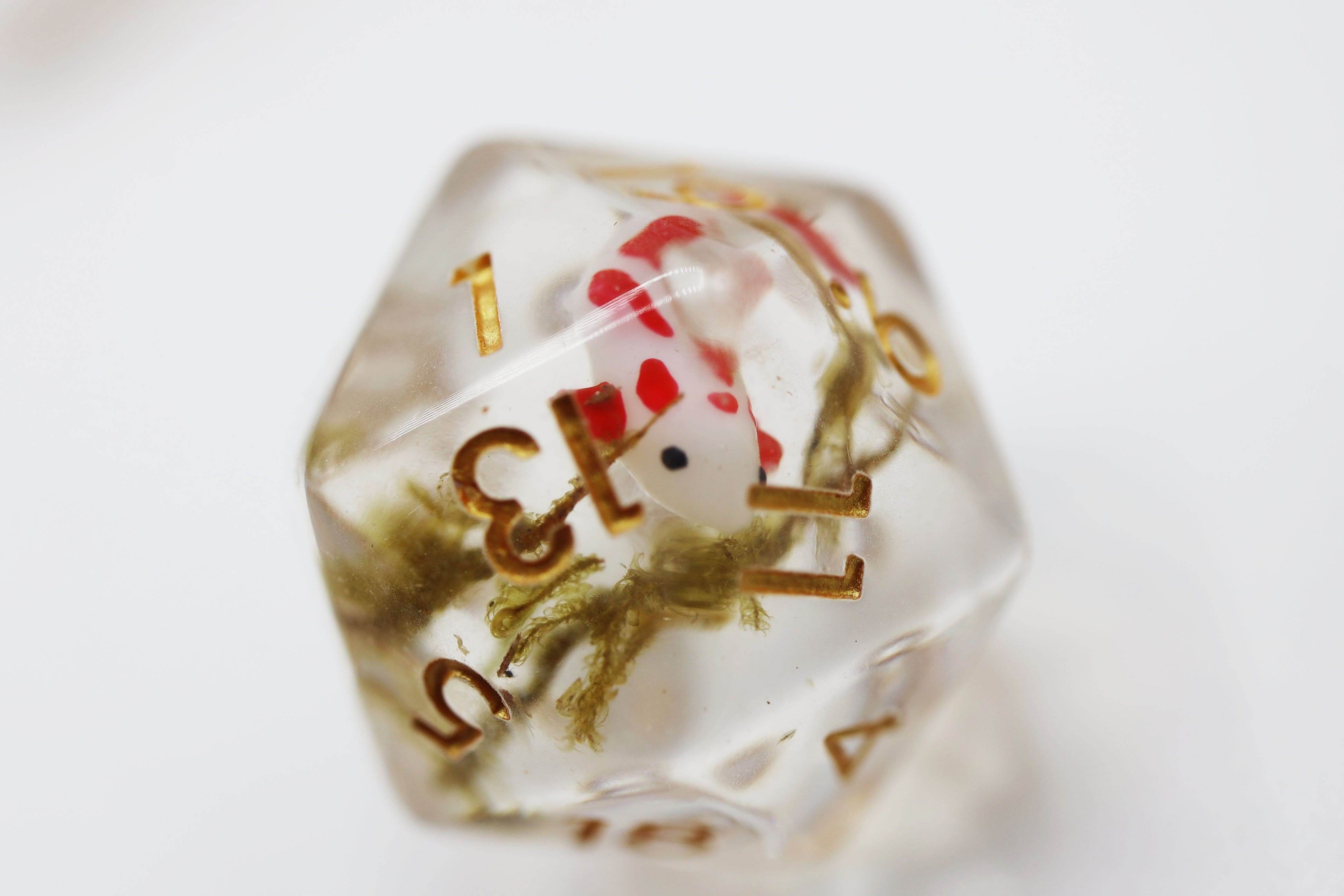 Red Koi Fish RPG Dice Set - 