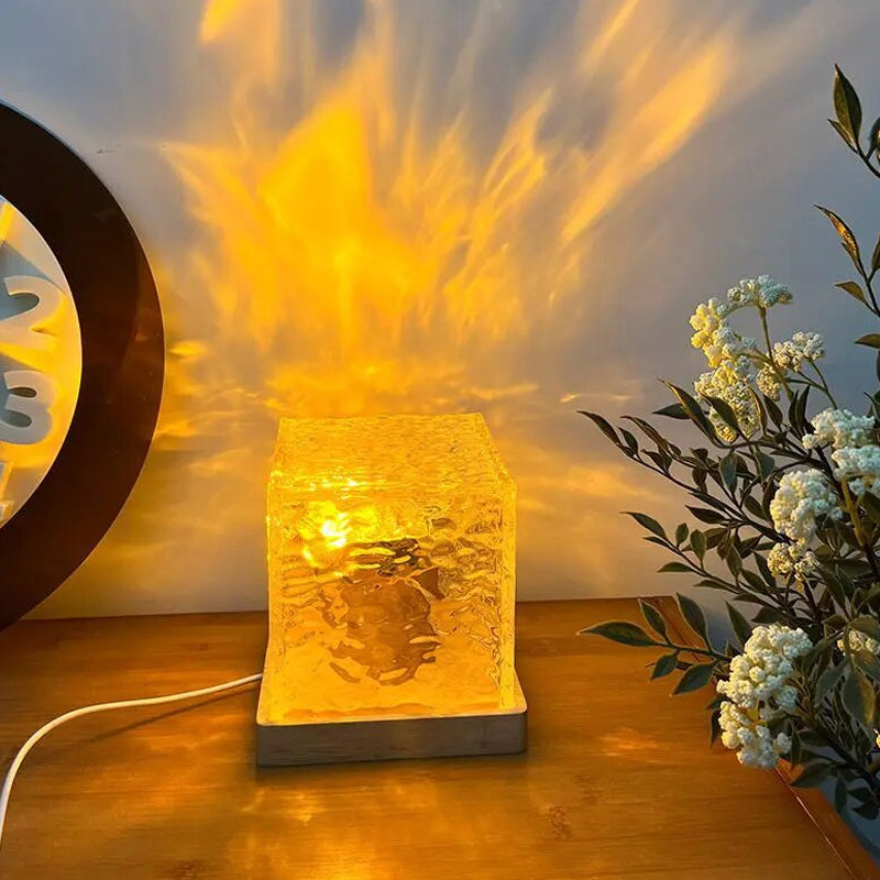 Remote Controlled Creative Ripple Light Bedroom Night Lamp USB Plugged-in