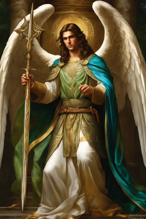 Renaissance Angels Poster Prints For Gallery Living Room Home Decor Archangel Michael With A Sword Canvas Painting Wall Art