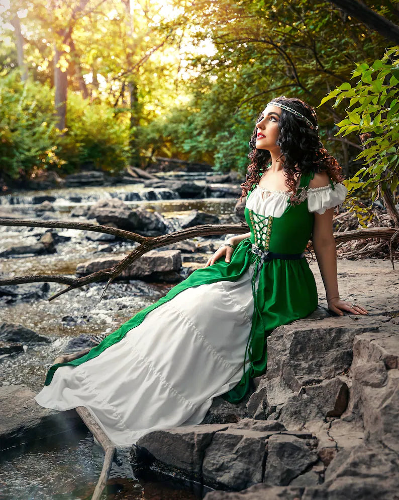 Renaissance Faire Dress Medieval Costume Irish Boho Full Costume