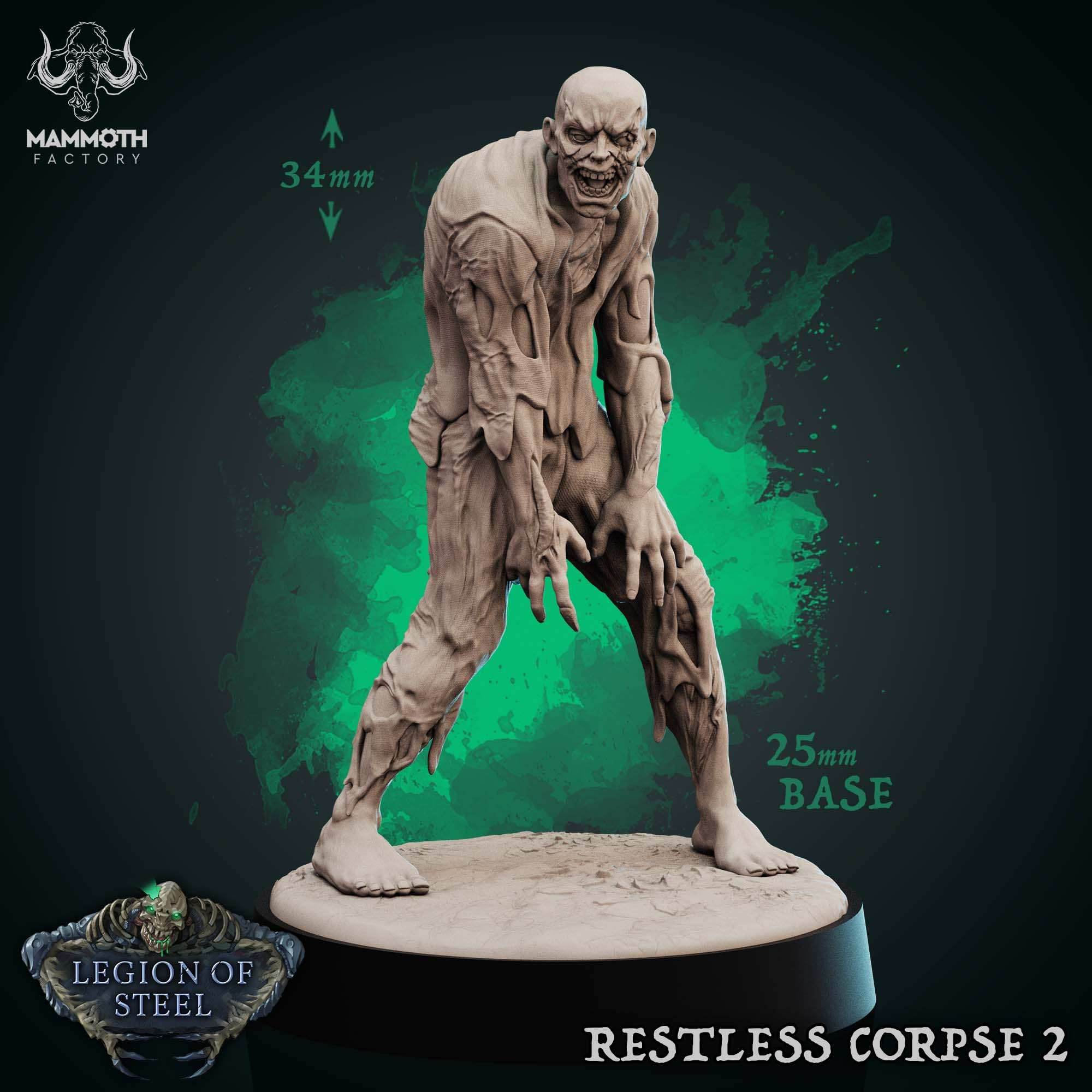 Restless Corpse: Sculpt 2 (Shambling Zombie) - 